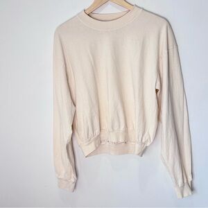 Los Angeles Apparel Sweatshirt Long Sleeve Pullover 6.5 Ounce Size Large B28